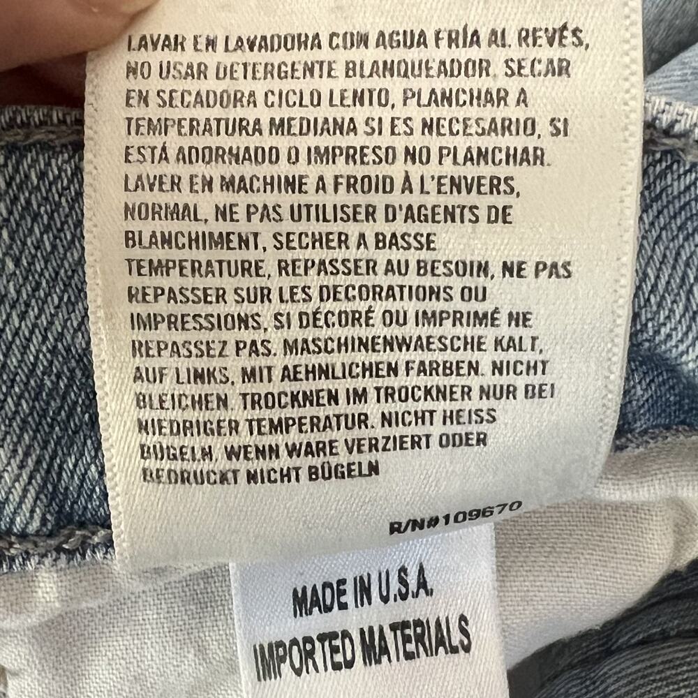 Citizens Of Humanity Jeans 28 Olivia Crop Blue Denim High Rise Slim Button Fly - Picture 9 of 13